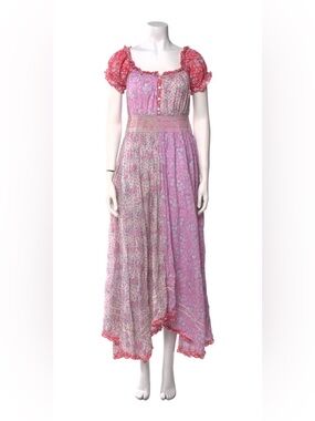 pink and red maxi dress Roselyn Pink & Red Floral Maxi Dress